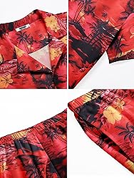 COOFANDY Men's 2 Piece Outfits Hawaiian Casual