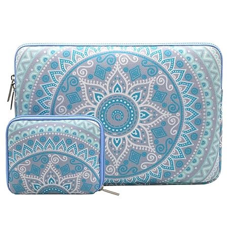 MOSISO Laptoptasche Kompatibel 13-13,3 Zoll MacBook Pro, MacBook Air, Notebook Computer mit Klein Fall, Canvas Gewebe Mandala