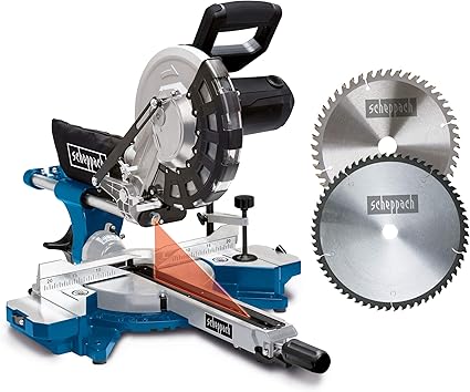 Scie A Onglet Radiale Scheppach Hm254 2 000 W Lame De Scie De O 255 Mm