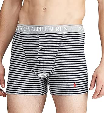 Polo Ralph Lauren Men's Button Fly Ribbed Knit Boxer Brief at Amazon Menâs Clothing store