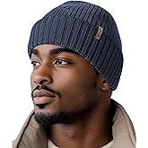 OUTDOOR SHAPING Merino Wool Beanie for Men & Women, Unisex Daily Cuffed Plain Knit Hat, Soft Warm Winter Hat