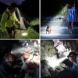 Blukar Rechargeable Head Torch 2000L LED Headlamp 6 Mode IPX5 Sensor view 8
