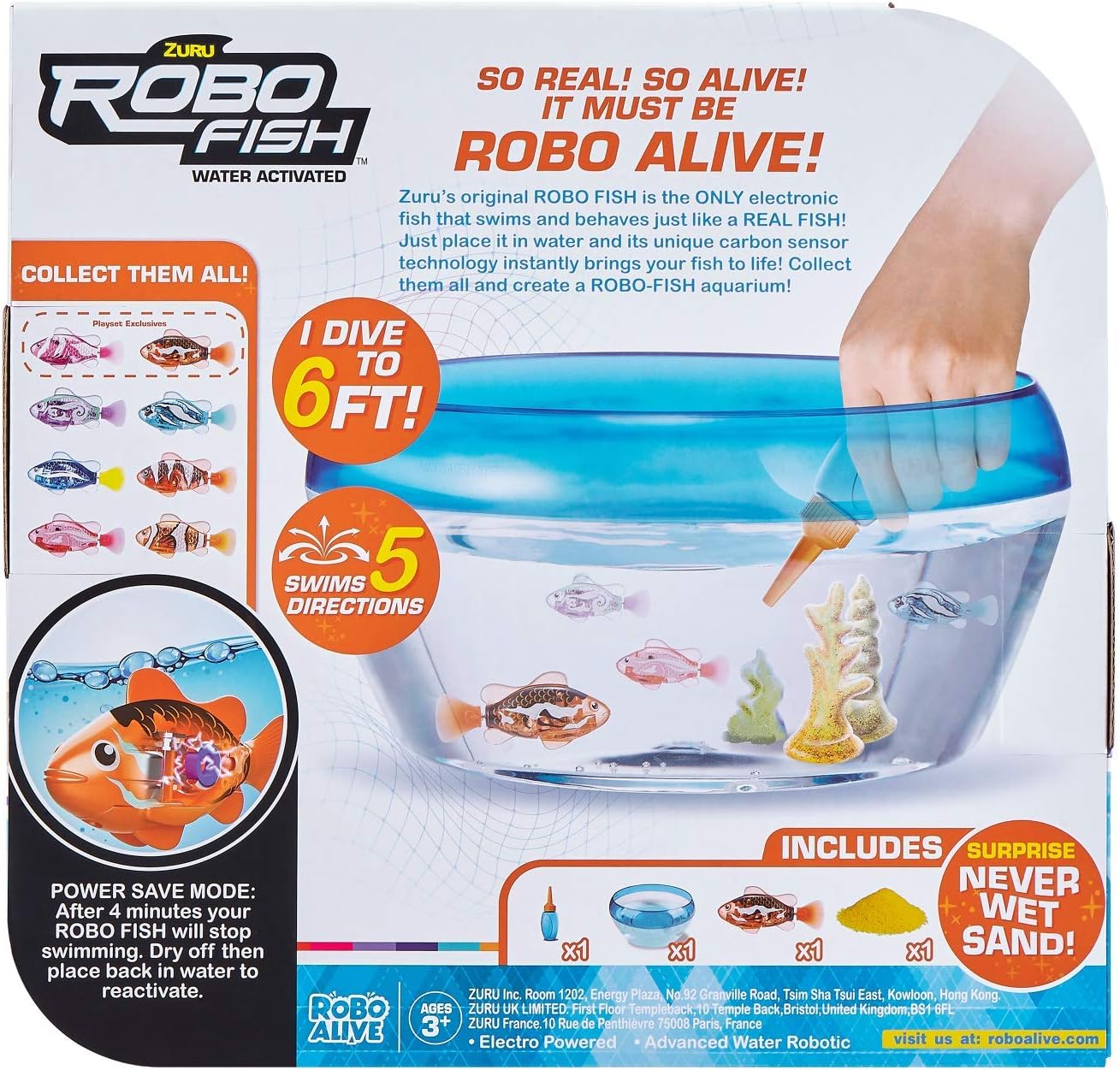 Robo Fish robotic swimming pets Fish Tank Playset by Zuru, bath toy - Image 3