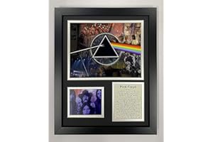 Legends Never Die Pink Floyd Mosaic- English Rock Band Collectible | Framed Photo Collage Wall Art Decor - 12"x15" (16187U)
