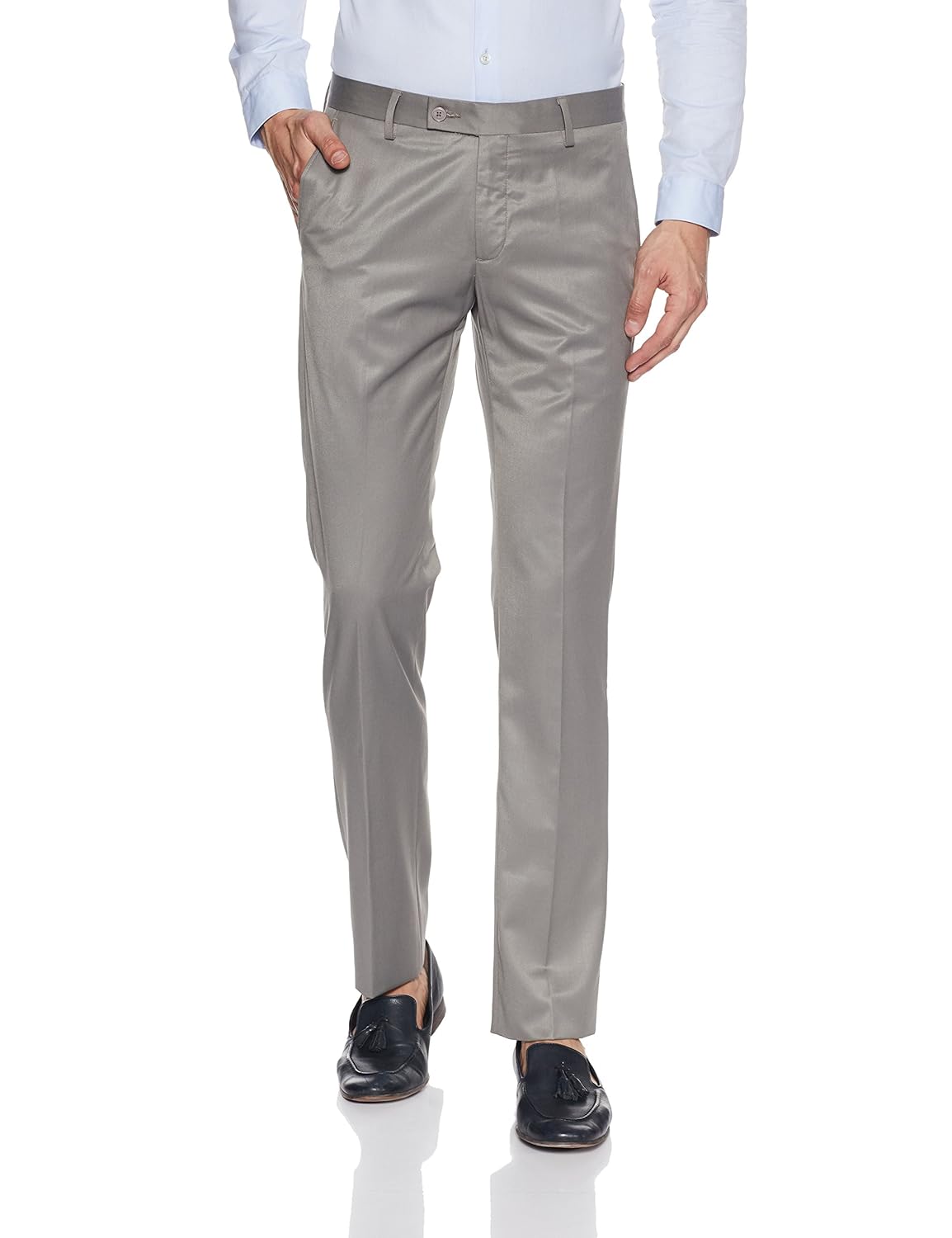 arrow men's pleat-front formal trousers