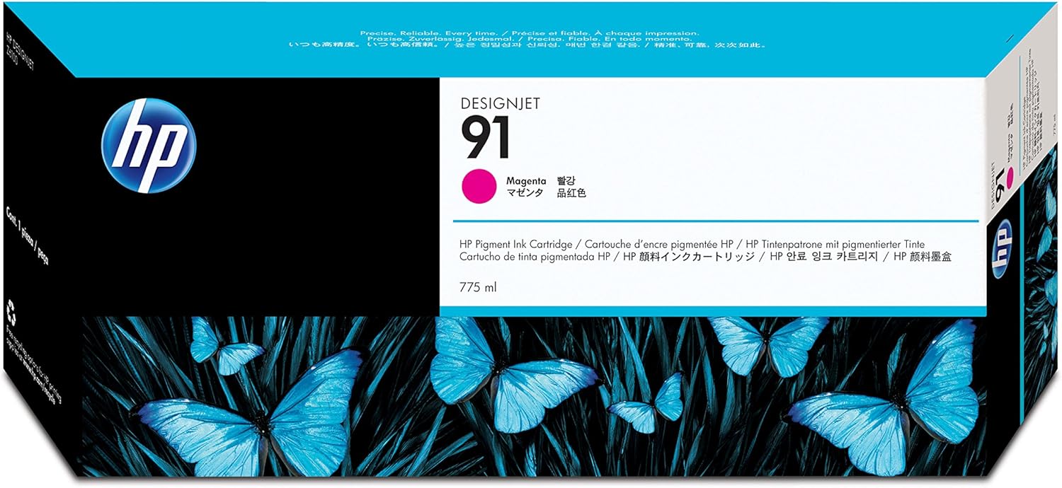 HP 91 - C9468A - 1 x Magenta - Ink cartridge - For DesignJet Z6100, Z6100ps, Standard Yield - Image 3