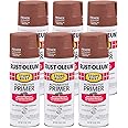 Rust-Oleum 2067830-6PK Stops Rust Automotive Primer Spray, 12 oz, Flat Red, 6 Pack