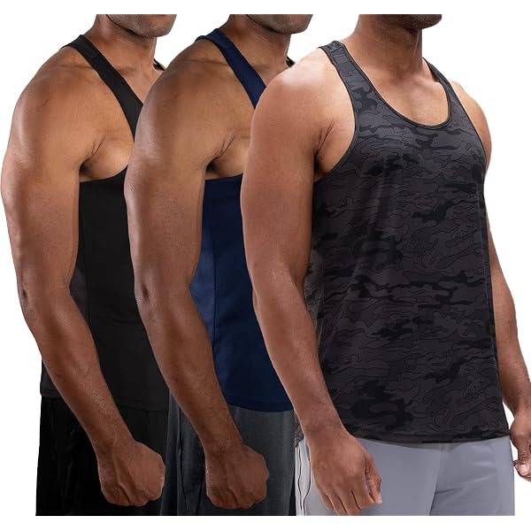 TSLA Men's Sleeveless Workout Shirts - Pack Of 1 Or Jamaica