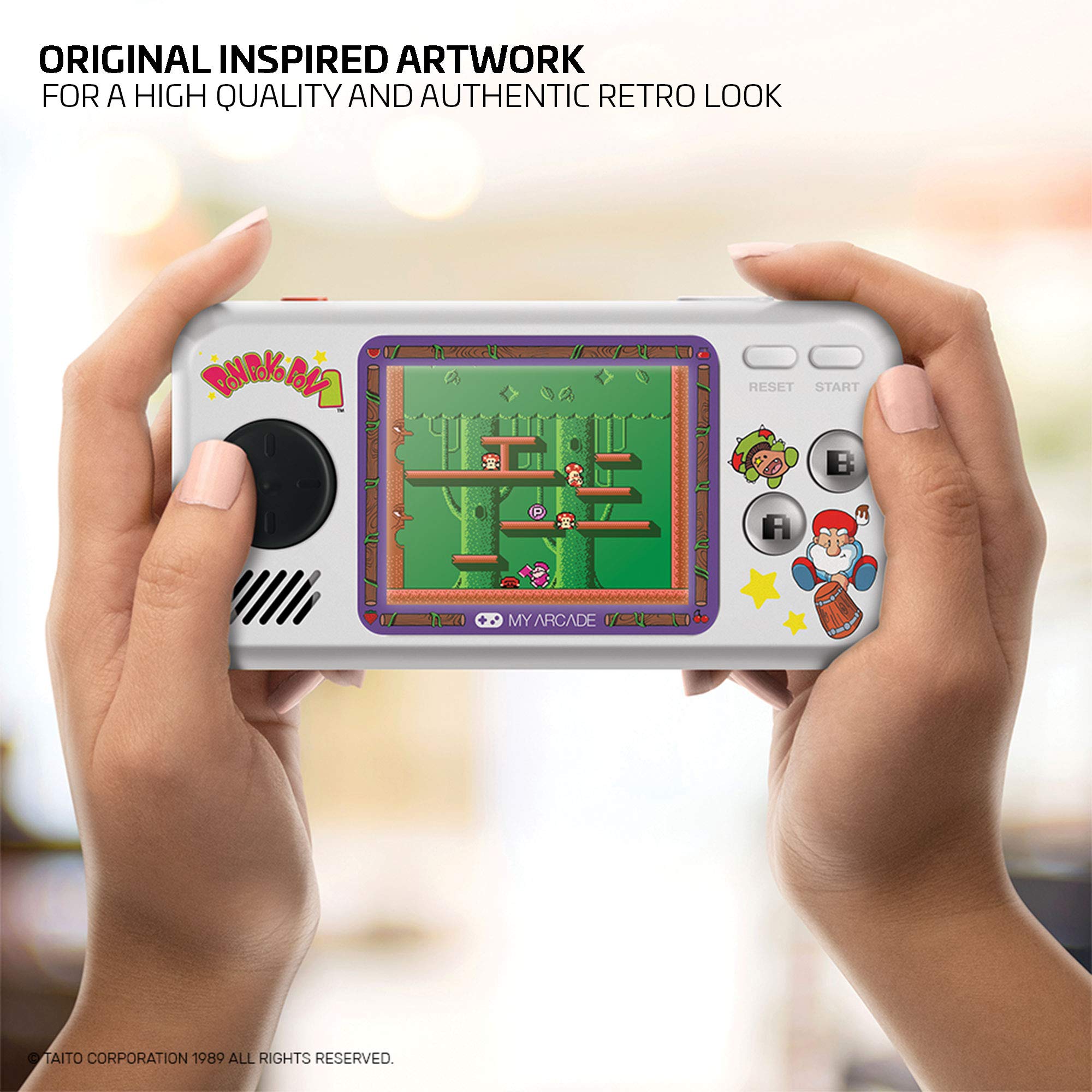 My Arcade Limited Edition Don Doko Don Pocket Player: 3 Built in Games, Don Doko Don 1 and 2, Chack'n Pop, Collectible, Full Color Display, Headphone Jack, Battery or Micro USB Powered