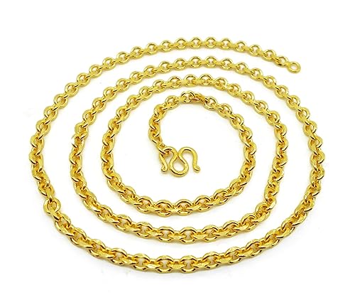 arrawana77 Men's Classic Chain 22k 23k 24k Thai Baht Gold GP