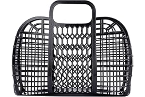 BABANA Jelly Bags - Reusable Gift Basket - Girls Beach Bag - Toddler, Kids Retro Jelly Purse - Halloween, Bridal Shower, East