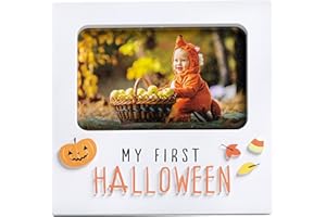 Reece Studio My First Halloween 3D Frame, Newborn Keepsake Photo Frame, Baby Holiday Picture Frame, Fall Home Decor for Baby Girl or Baby Boy