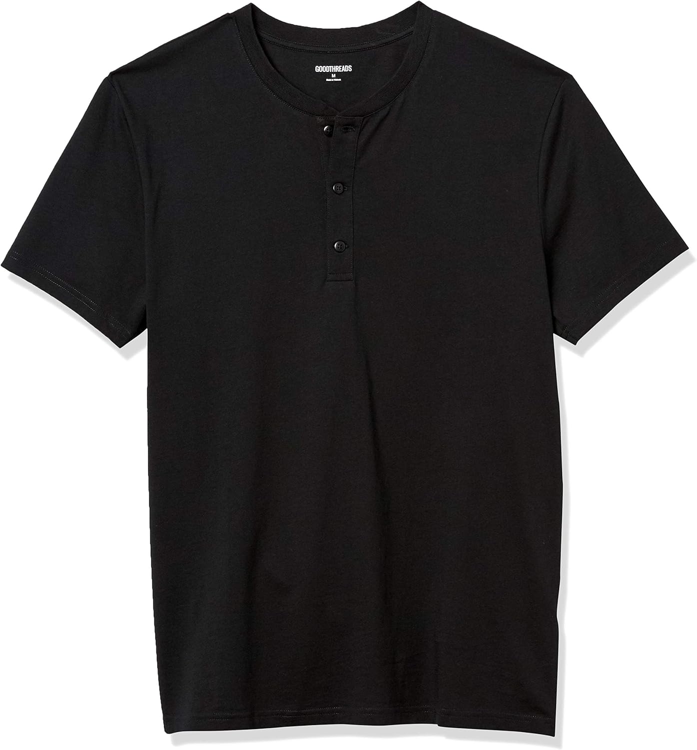  Brand - Goodthreads Men's Cotton Short-Sleeve Henley: Clothing