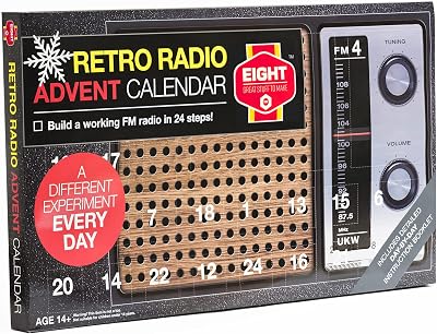 EIGHT Advent Calendar Kit - Retro Radio Build Your Own FM Radio