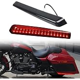 LED Extended Saddlebag Light with Smoke Lenses Compatible with Harley Touring Road Glide CVO Road King Street Glide 2014-2024 Accessories, Not Fit Flat-Bottom Saddlebags