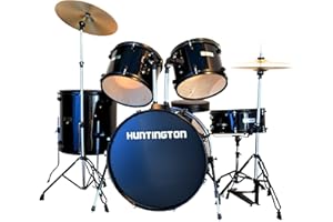 Huntington DRM500-BK 5-Piece Drum Set Throne, Black
