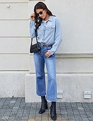 luvamia Wide Leg Jeans for Women Trendy High