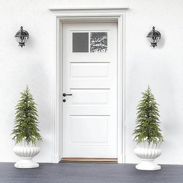3FT NORFOLK PINE CHRISTMAS TREE UV RESISTANT, 36IN FAUX NORFOLK PINE TREE WITH SOFT REAL TOUCH CLEARLY TEXTURED LEAVES, STURDY ARTIFICIAL PINE TREE FOR PORCH PATIO OUTDOOR DECOR