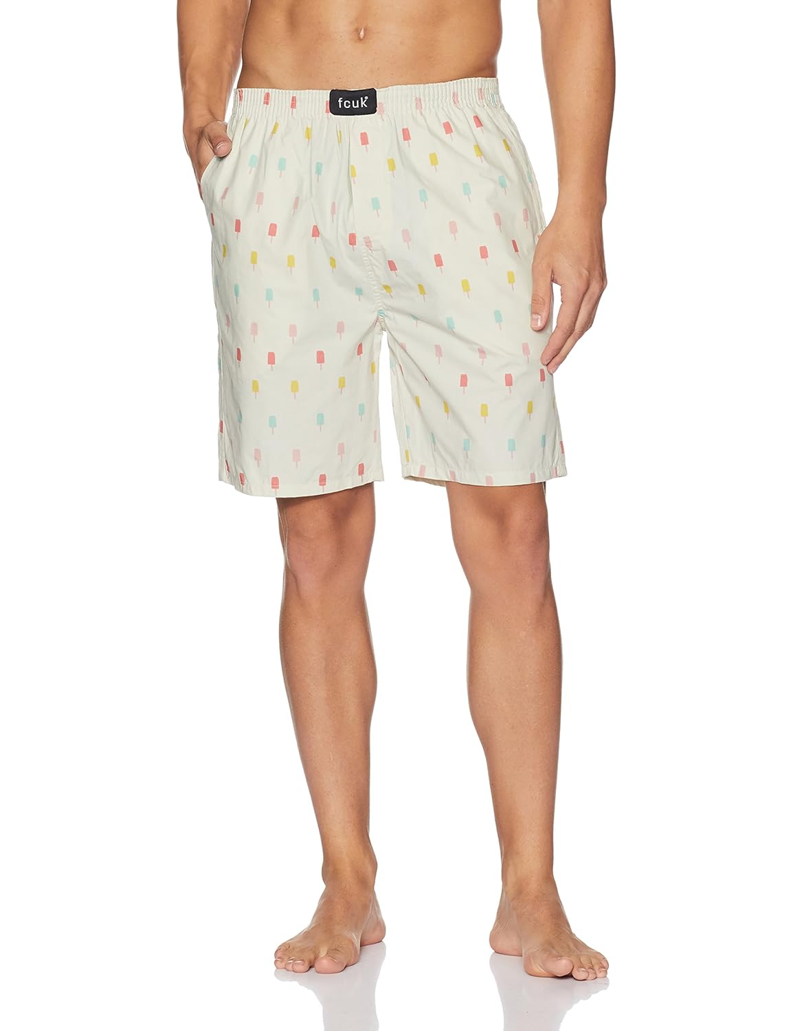 fcuk men's cotton lounge shorts