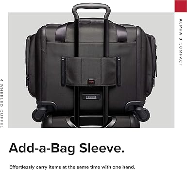tumi alpha 2 4 wheeled compact duffel