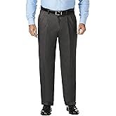 Haggar Men's JMH Classic Fit Pleat Front Dress Pant (Big & Tall Sizes)