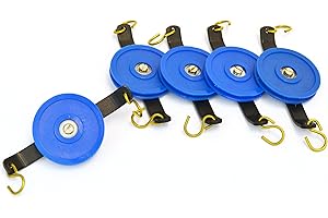 Eisco Labs Set of 5 Plastic Pulleys, Single, 50 mm Diameter, Low Friction