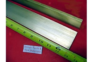 STONER METALS 2 Pieces 1/4" x 1-1/2" C360 BRASS FLAT BAR 13" long Solid .250" Mill Stock H02