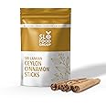 Slofoodgroup Ceylon Cinnamon Sticks - Pure Ceylon Cinnamon Quills 5 Inch Cut Cinnamon Spice from Sri Lanka, True Cinnamon - Cinnamomum Verum, 4 OZ.