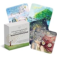 Dessie 60 Affirmation Cards with Thought Provoking Empowering Questions. Mindfulness Cards for Group and Self Therapy. Inspir