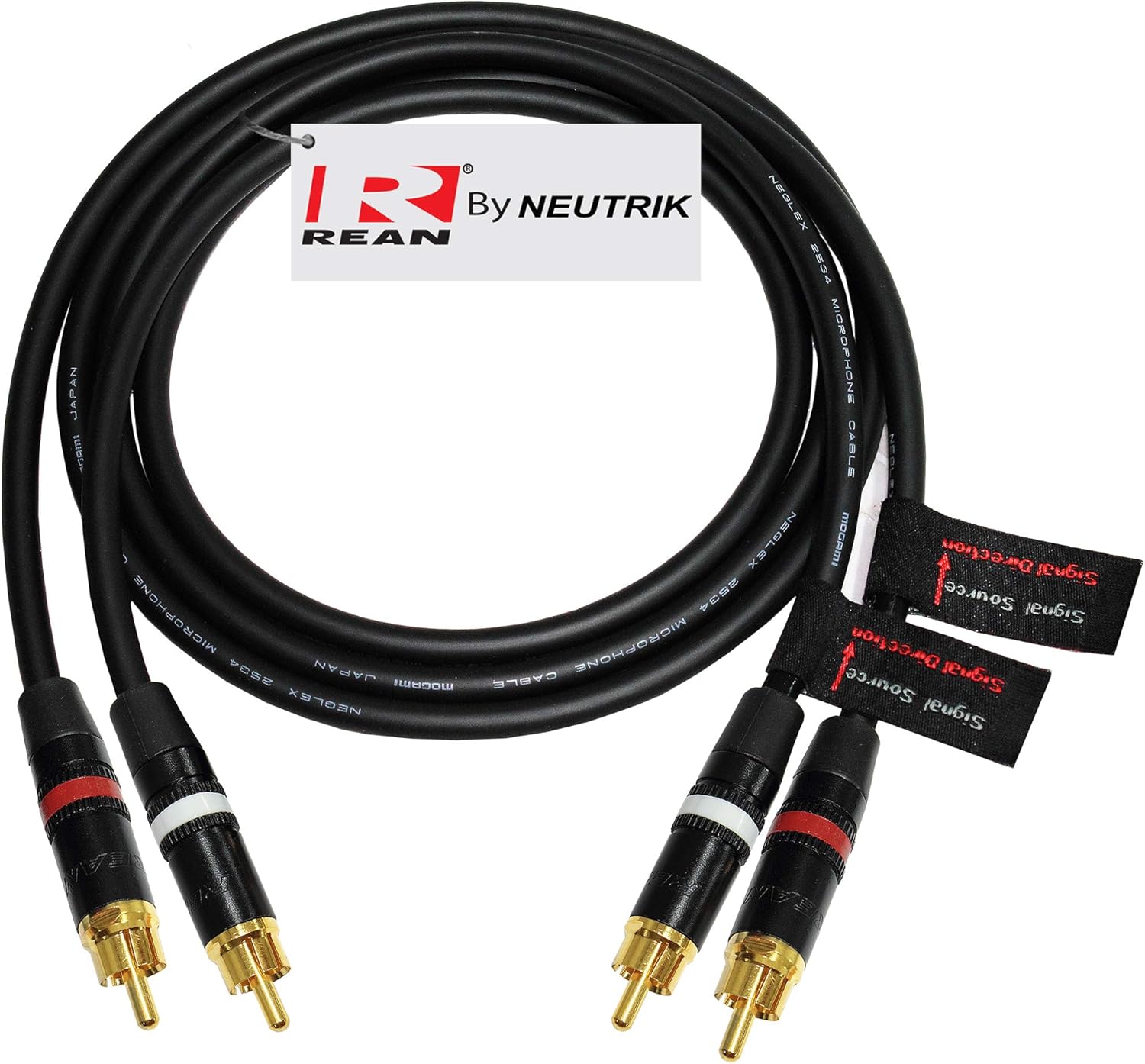 3.5 Foot Directional Quad HighDefinition Audio Interconnect Cable Pair