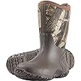 HISEA Kids Rain Boots Waterproof Neoprene Rubber Mud Boots Youth Rainboots Mid Calf Rain Shoes for Toddlers Kid Children Boys & Girls