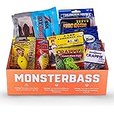 MONSTERBASS Mystery Fishing Tackle Box – Multi-Species Fishing Tackle Box with Professional Bass, Panfish, Trout, and Pike Lures, Premium Fishing Gifts for Men & Freshwater Anglers