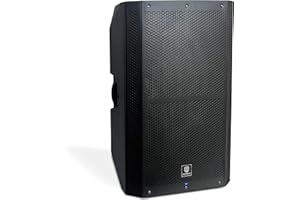 PRORECK 15-inch 1400W P.M.P.O Stereo Powered Speaker/Stage Monitor, 3 DSP Channel Inputs PA Speaker with Bluetooth/DSP Processor, for DJ, Live Sound,Conference,Stage Performance