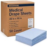 McKesson Drape Sheets Stretcher Sheet for Bed, Exam, 40 x 90 in, 50 ct | Massage, Medical, Tissue/Poly, Latex-Free