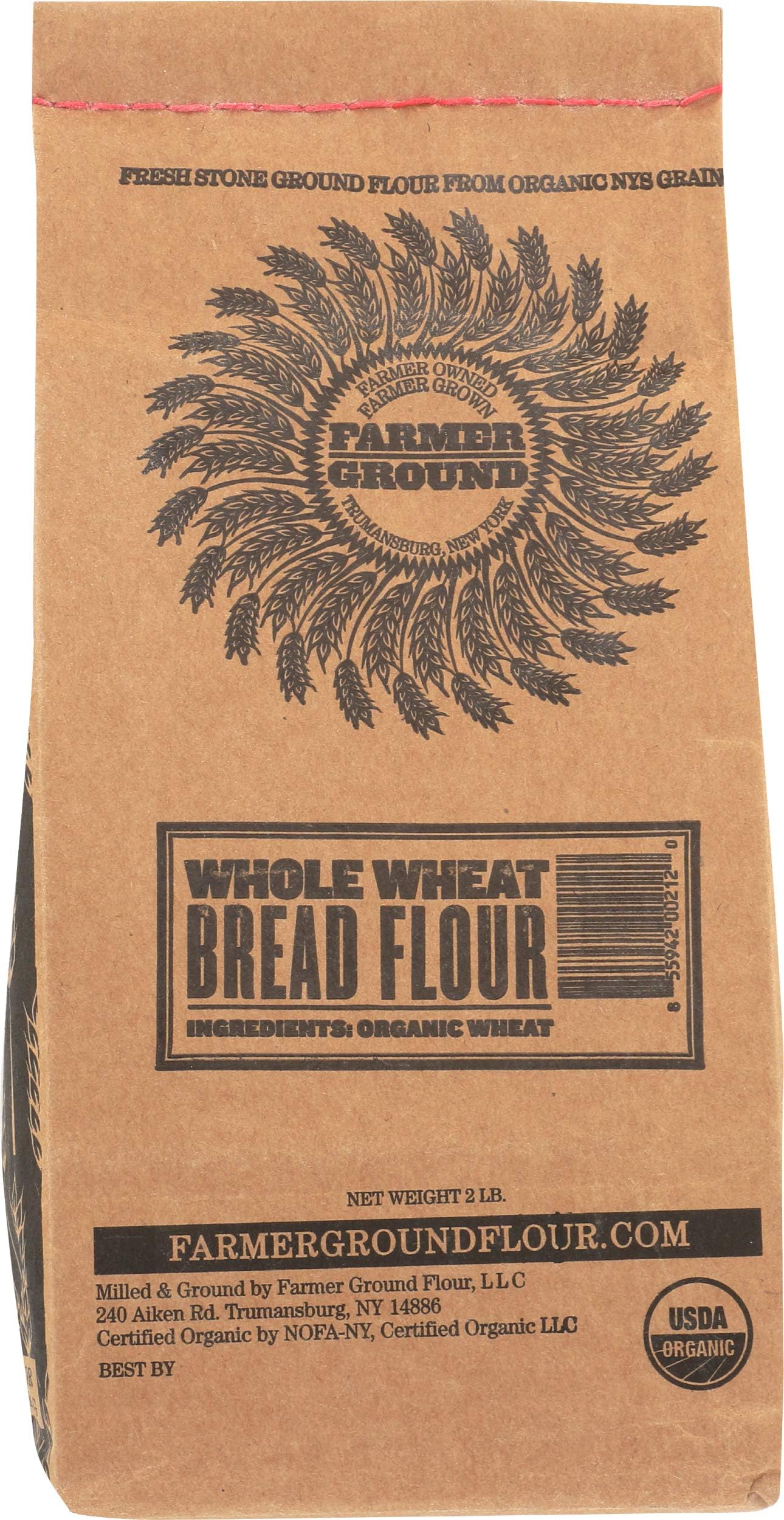 Farmer Ground, Flour Whole Wheat Bread Organic, 32 Ounce