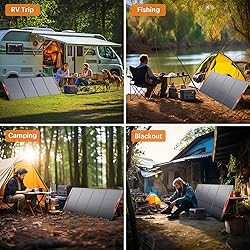 ZOUPW 200 Watt Portable Solar Panel for Power