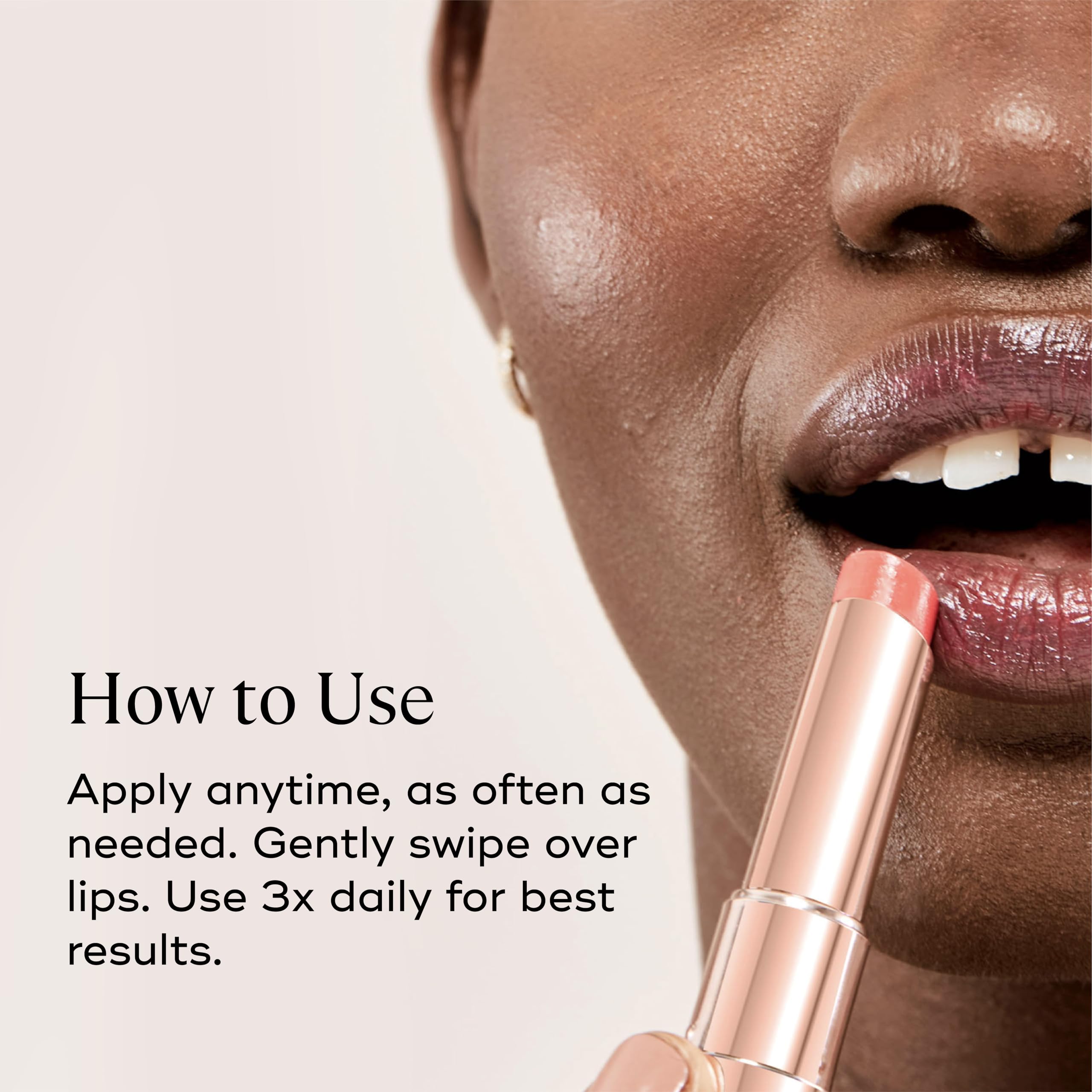 EVER SMOOTH Peptide Lip Therapy Collagen Balm – PETAL Soft Neutral Pink Tint, Coconut, Argan & Camellia Oils, Peptides & Shea Butter, Vegan & Cruelty-Free Lip Nourishment