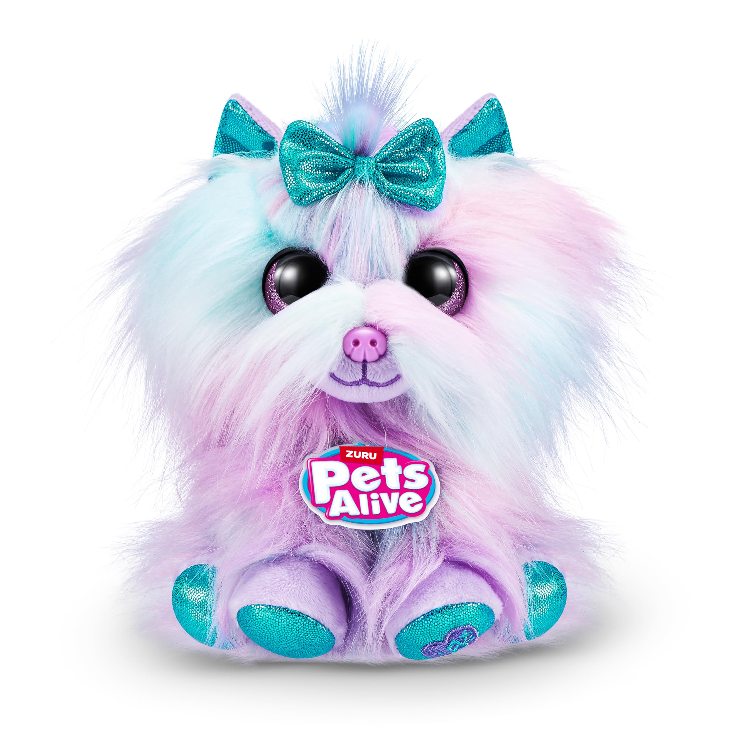 ZURU Surprise Puppy Plush - Border Collie Puppy with Electronic Speak and Repeat