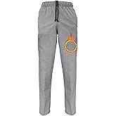 M&M SCRUBS Classic 6 Pocket Huntstooth Chef Pants with Multi-Pack Quantities Available