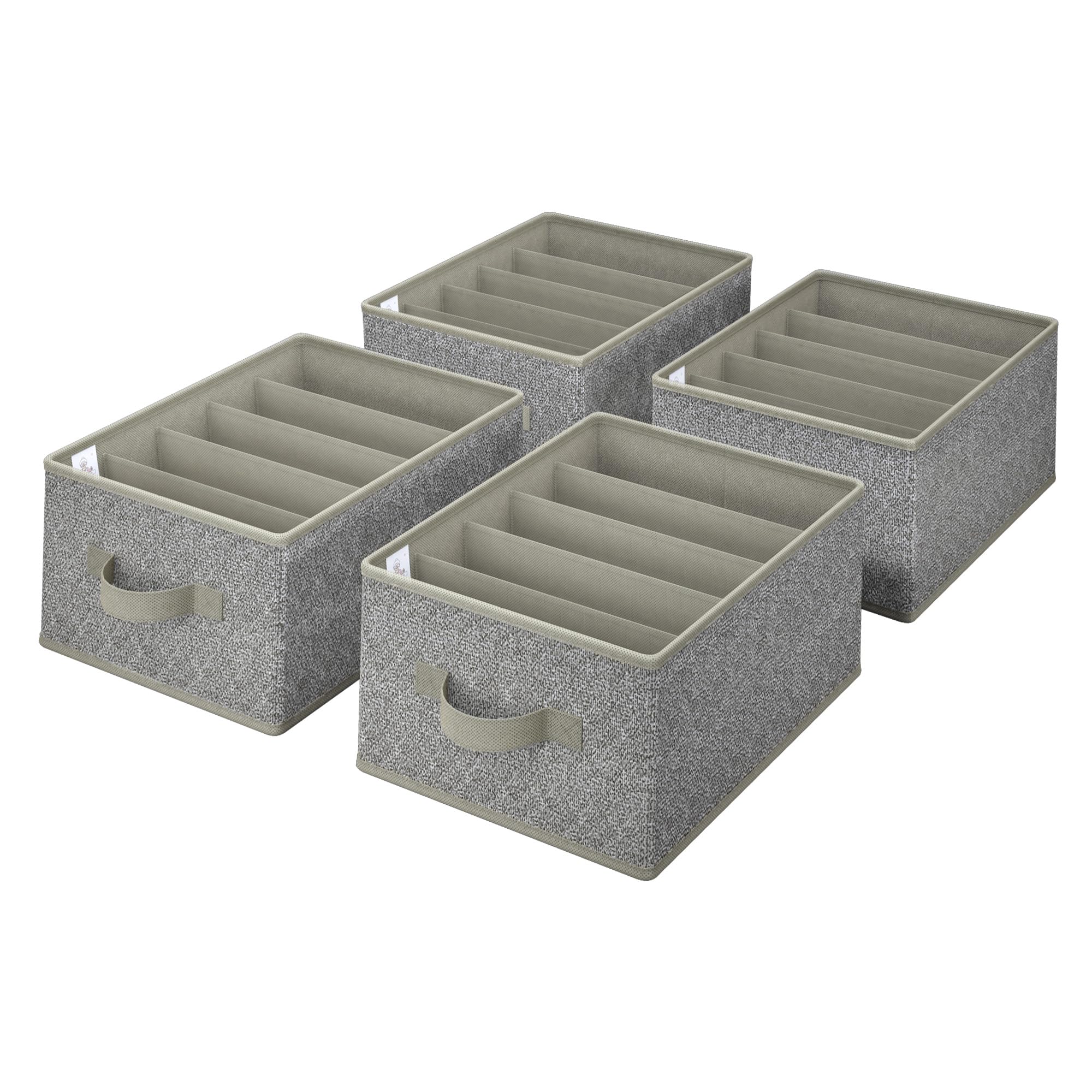 Photo 1 of GRANNY SAYS Pants Jeans Organizer for Closet, Wardrobe Clothes Organizer, Clothes Drawer Organizers, Clothing Storage for Tshirts, Pants, Sweaters, Gray, 4-Pack
