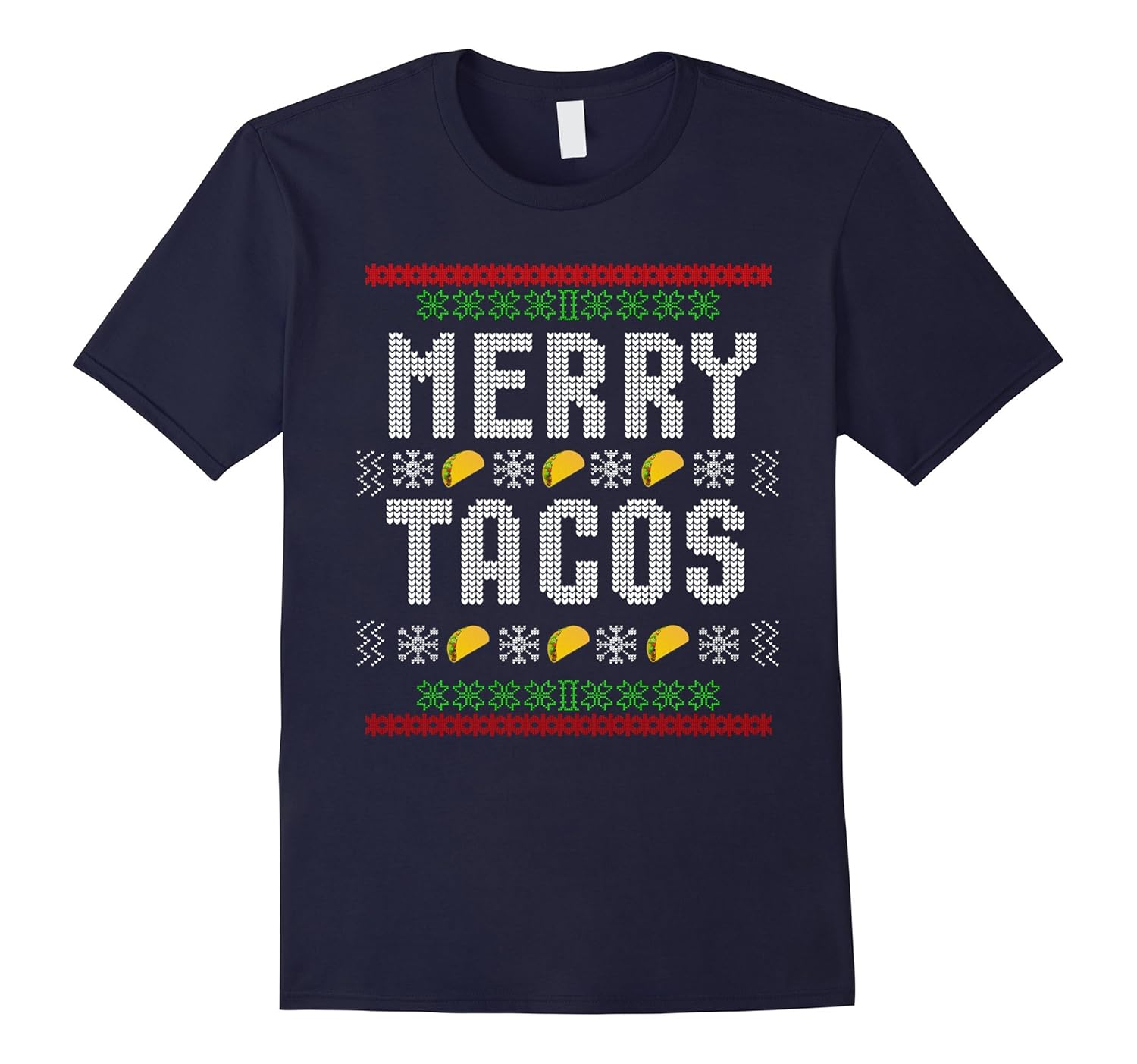 Merry Taco - Funny Ugly Christmas Sweater Shirt-Rose