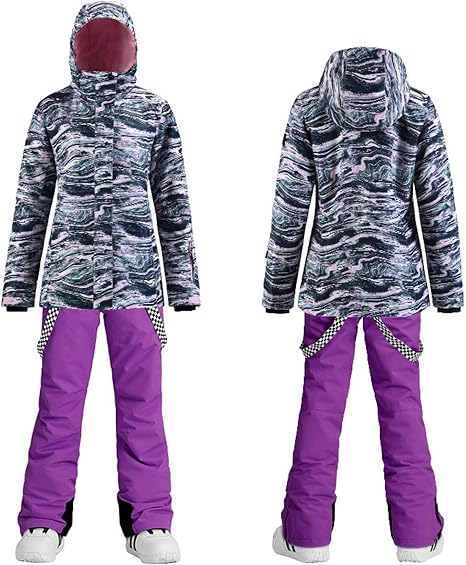 Amazon Co Jp スノーボードウェア レディース スキーウェア スノーボード 上下セット 耐水圧 撥水 防水 防寒 防風 保温 通気 アウトドア おしゃれ ジャケット コート スポーツコート アウタージャケット Xs ホーム キッチン