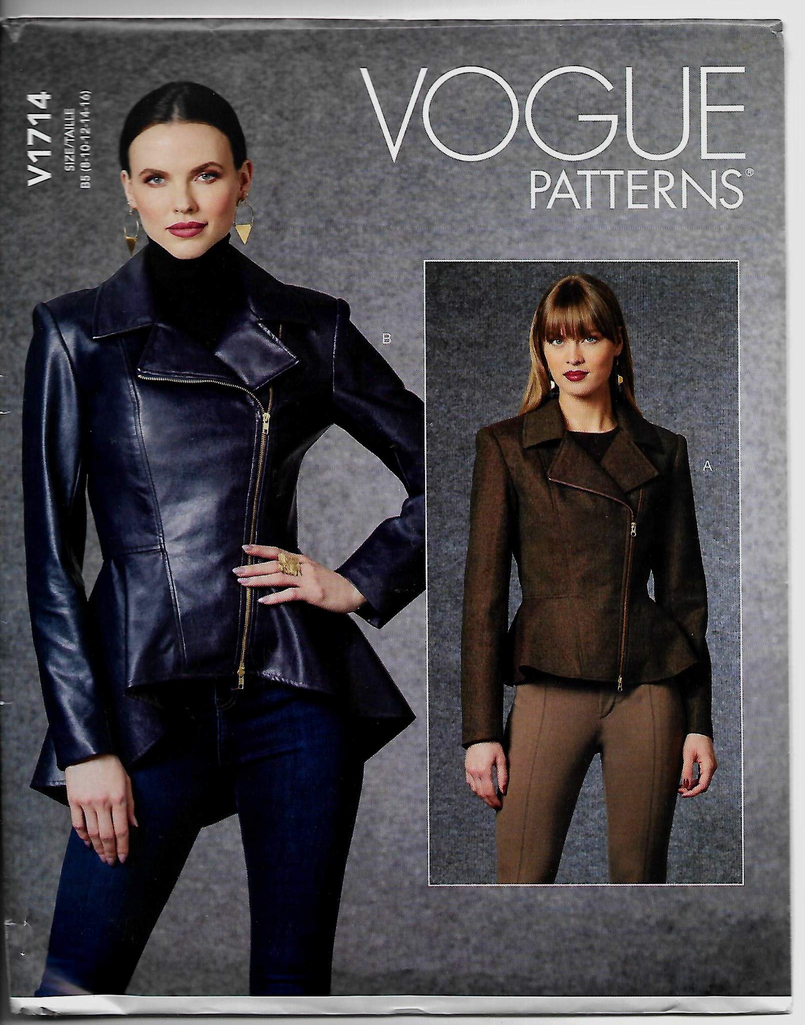 Vogue Patterns V1714B5 Misses Jacket, White