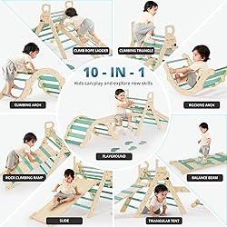 BlueWood 10-in-1 Pikler Triangle Set, Toddler