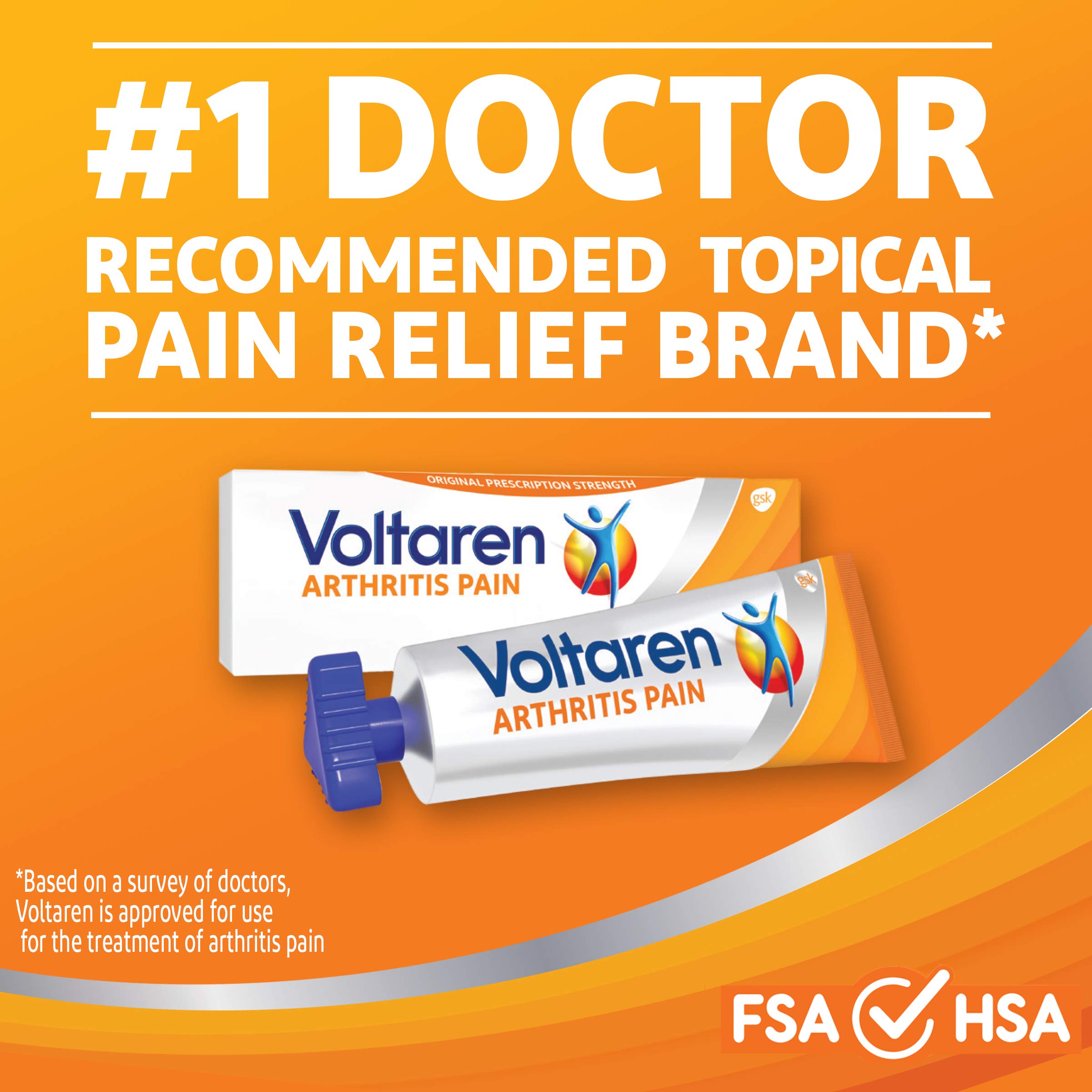 Mua Voltaren Arthritis Pain Gel for Topical Arthritis Pain Relief, No