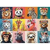 500 Piece Puzzles for Adults,Beautiful Wild Animals Jigsaw Puzzle for Adults Seniors,Recycled Cardboard Dogs Puzzle 500 Piece,Family Activity Great Gift for Family Friends 20.5 * 15 inch