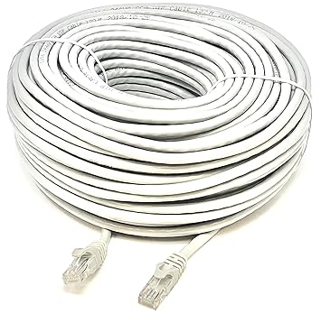 Mr. Tronic 30 Meter Ethernet Netzwerk Netzwerkkabel 30m | Patchkabel | CAT6, AWG24, CCA, UTP, RJ45 | Grau