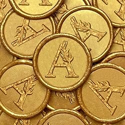 25Pcs Gold Wax Seal Stickers Handmade Vintage