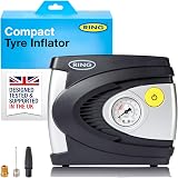 Ring RAC610 Tyre Inflator Air Compressor 12V 85W PSI BAR Gauge