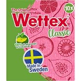 Wettex The Original Swedish Dishcloth for Kitchen 10 Pack | Reusable Paper Towels, Super Absorbent Sponge Cloths, Washable Dish Cloths, Biodegradable, Made in Sweden, Assorted Colors